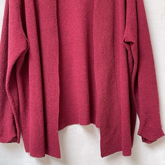 Eileen Fisher Cardigan Womens 1X Plus Sweater 100 % Wool Capsule Feminine Career - Picture 3 of 9